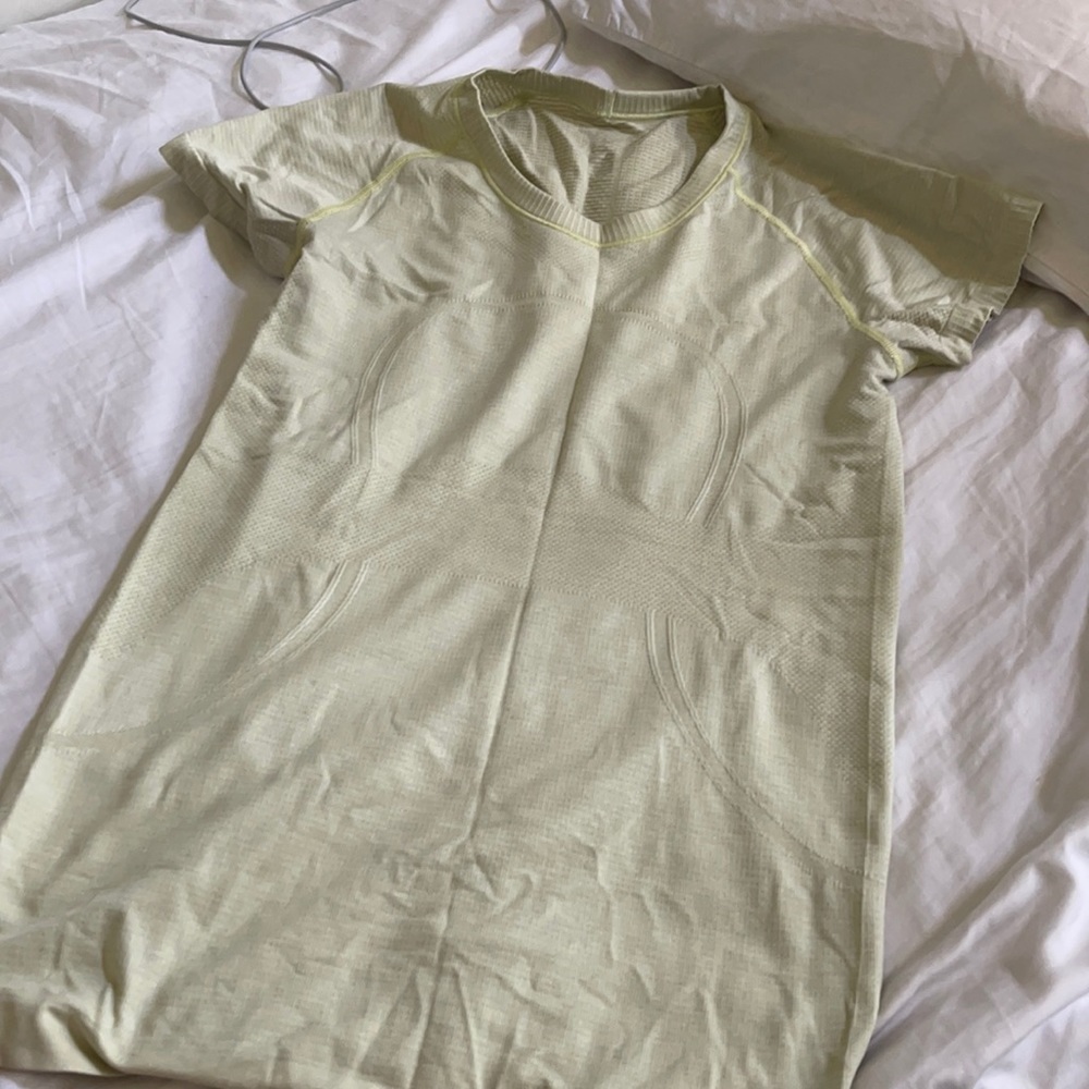 Yellow Lulu lemon shirt